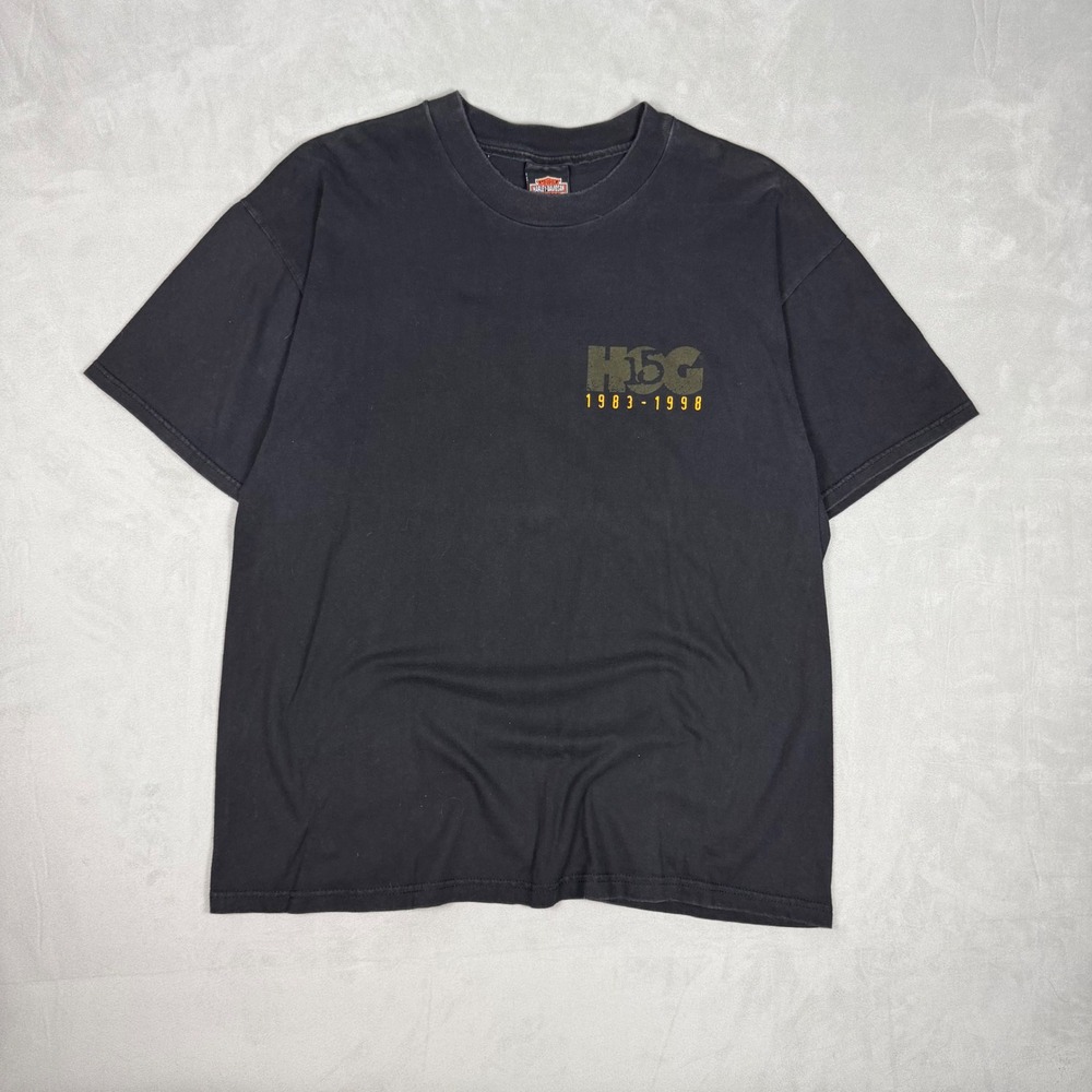 90s Mens Harley-Davidson 15th Annual HOG Rally Graphic T-Shirt‎ XL